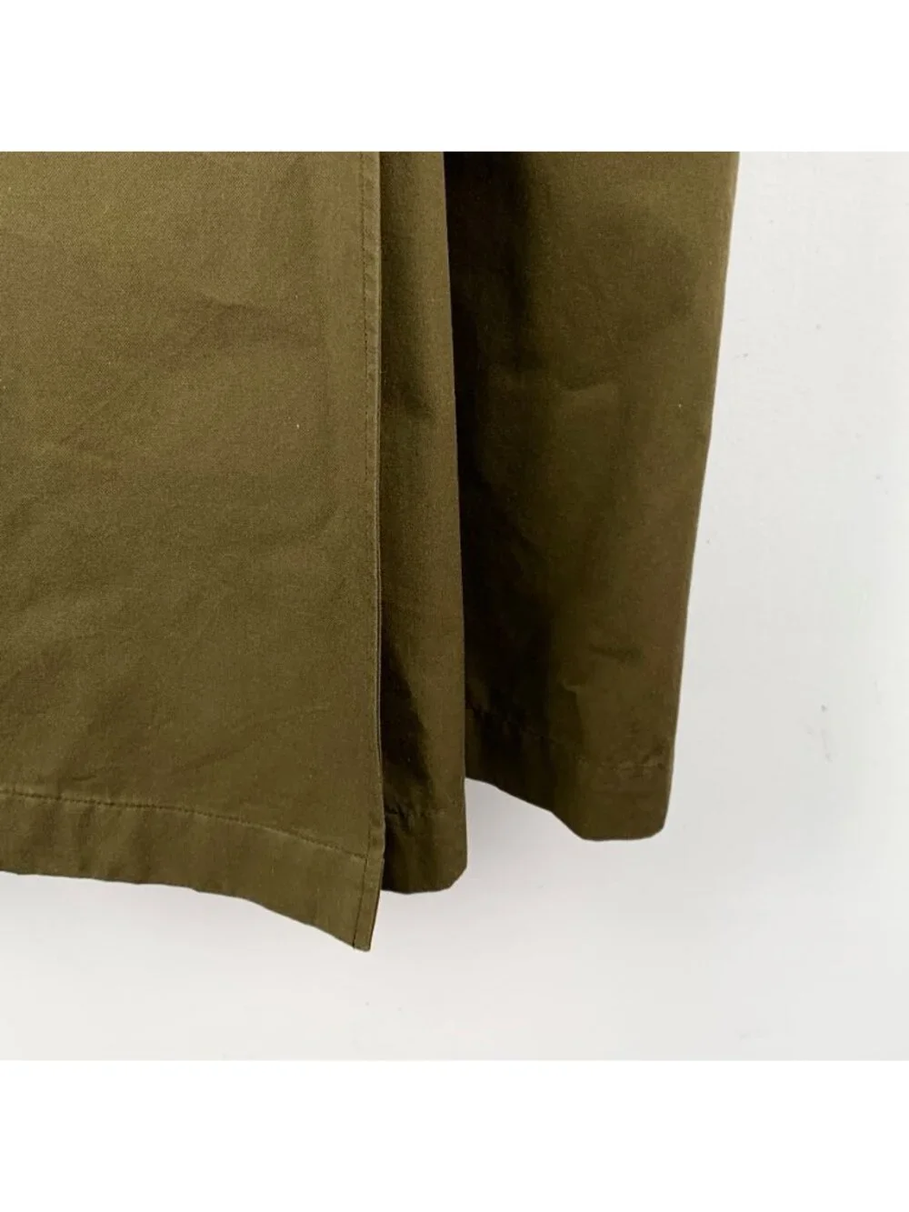 Burberry Dark Green Cotton Double-Breasted Belted Trench Coat - Picture 4 of 7